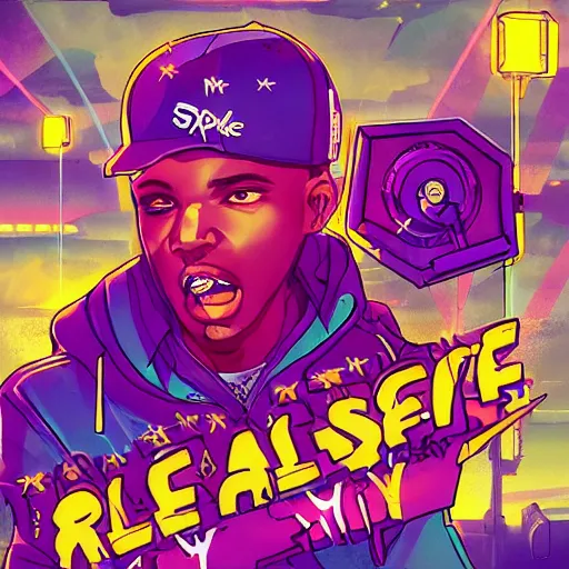 Image similar to rhyme storm cover art, freestyle rapping rhythm game, videogame cover art, professional artist, hip hop, vaporwave, detailed, 4k