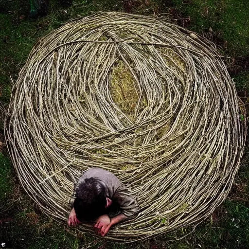 Image similar to A beautiful land art. A knot at the middle of his psyche was untying. The energy he’d put into holding things together was coming free. He’d fallen in love with the object of his search after he’d lost her. The chaos he’d dedicated his life to holding at bay was stronger and wider and more powerful than he would ever be. pine green by Arthur Boyd, by Frank Cho forbidding