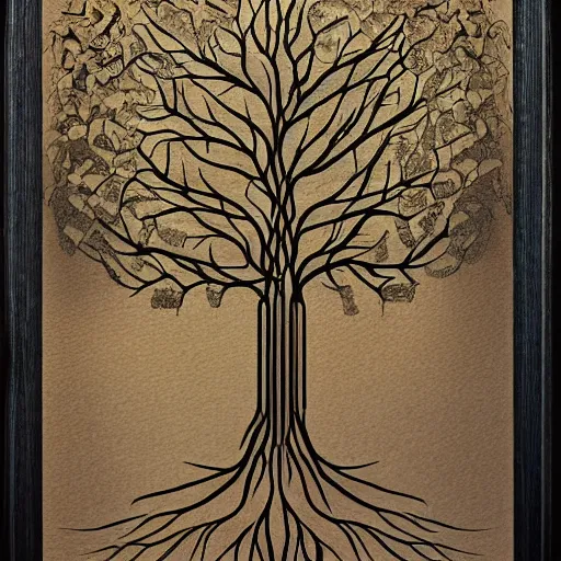 Prompt: The evolutionary tree of life, inside in a glass box, uncropped, 8k, highly detailed, commission, concept art, contest winning masterpiece.