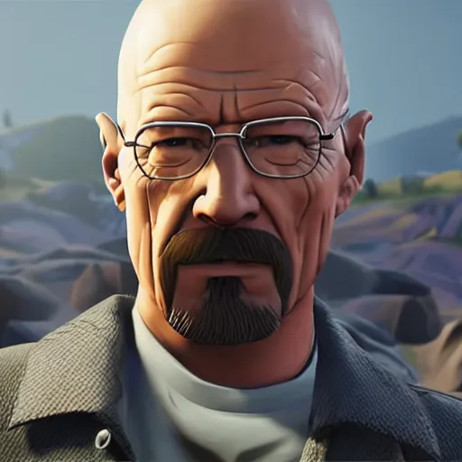 Prompt: a detailed portrait of walter white in fortnite, unreal engine 5 rendered, incredibly highly detailed and realistic, 8 k, sharp focus, studio quality