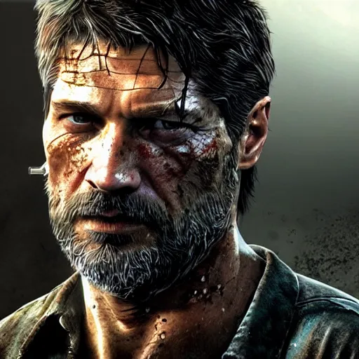 Image similar to Nikolaj Coster-Waldau as Joel in The Last Of Us