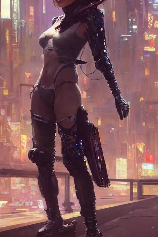 Image similar to a beautiful girl in a cyberpunk costume is standing near ford mustang. masterpiece 4k digital illustration by Ruan Jia and Mandy Jurgens and Artgerm and william-adolphe bouguereau, award winning, Artstation, art nouveau aesthetic, Alphonse Mucha background, intricate details, realistic, panoramic view, Hyperdetailed, 8k resolution, intricate art nouveau