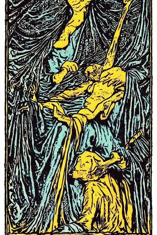 Prompt: “a tarot card depicting Death”