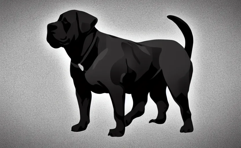 Prompt: Cane corso breeder logo, highly detailed, black and white