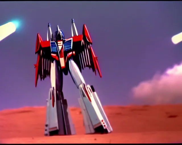 Prompt: ! dream starscream on transformers ( 1 9 8 4 ), still frame, blu - ray transfer 5 k