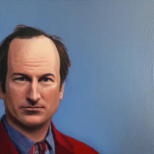 Image similar to oil painting of bob odenkirk, by raphael