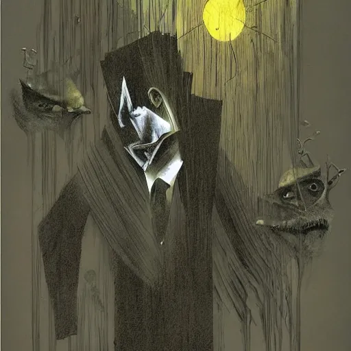 Image similar to no fears, okay one fear, by Dave McKean