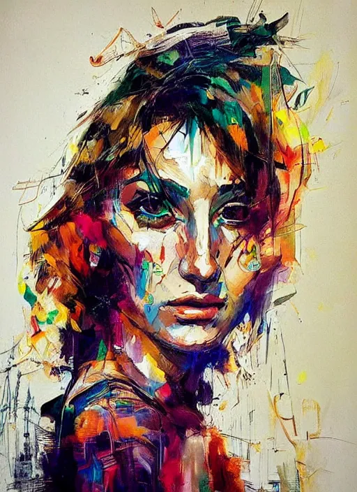 Image similar to masterpiece beautiful portrait by hopare