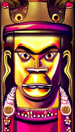 Image similar to 1 4 th century portrait painting of donkey kong, regal, royal, beautiful colors, digital illustration, detailed, intricate