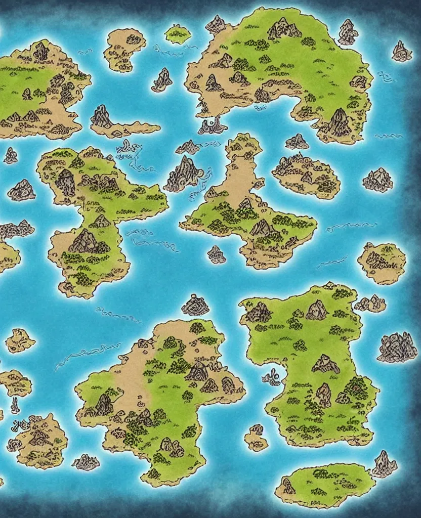 Image similar to fantasy world map,