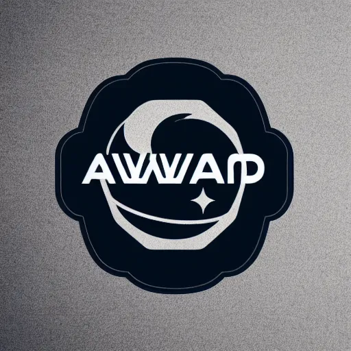 Image similar to a cutting edge logo for a space traveling agency, awwward, award winning design, dribble, symmetrical