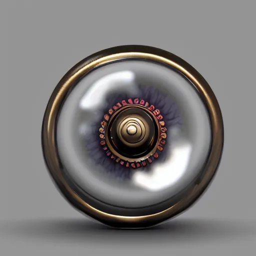 Image similar to a yoyo made of crystal, concept art, realistic 4 k.