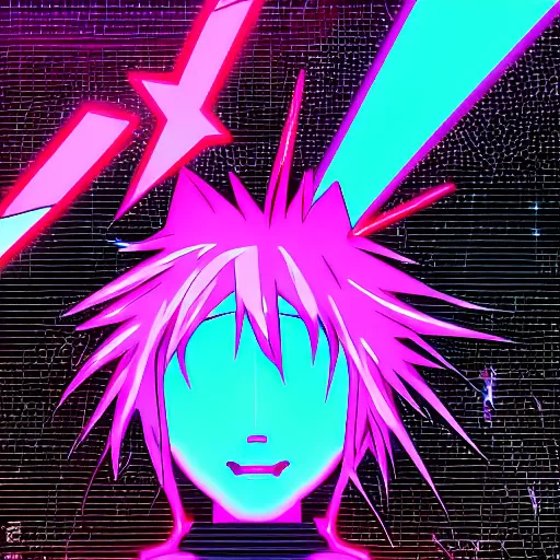 Prompt: anime lightning cat, portrait, vaporwave, synthwave, neon, vector graphics, cinematic, volumetric lighting, f 8 aperture, cinematic eastman 5 3 8 4 film