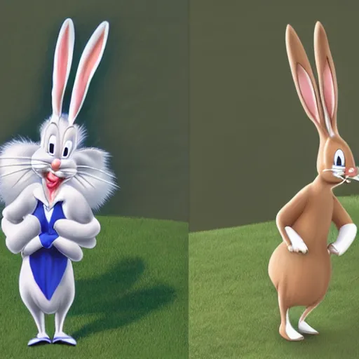 Image similar to bugs bunny realistic