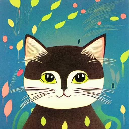 Image similar to cat portrait by Chiho Aoshima