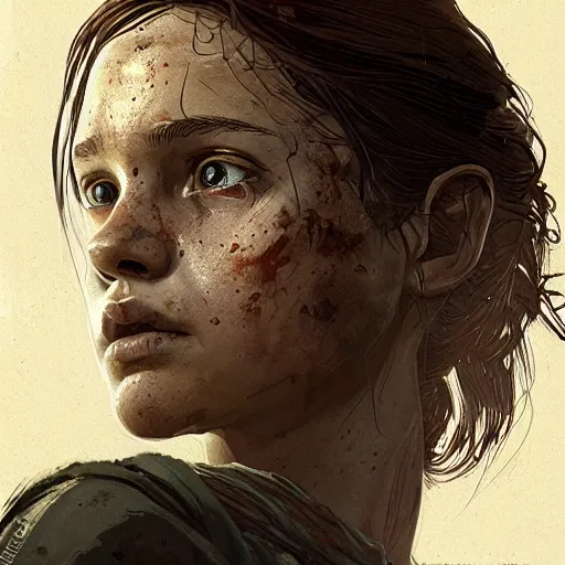 Prompt: abby from the last of us, character portrait, concept art, intricate details, highly detailed by greg rutkowski, michael whelan and gustave done
