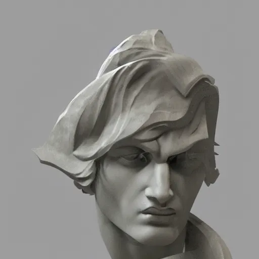 Image similar to a fragment of a greek statue, art by dustin nguyen, 4 k resolution, trending on artstation