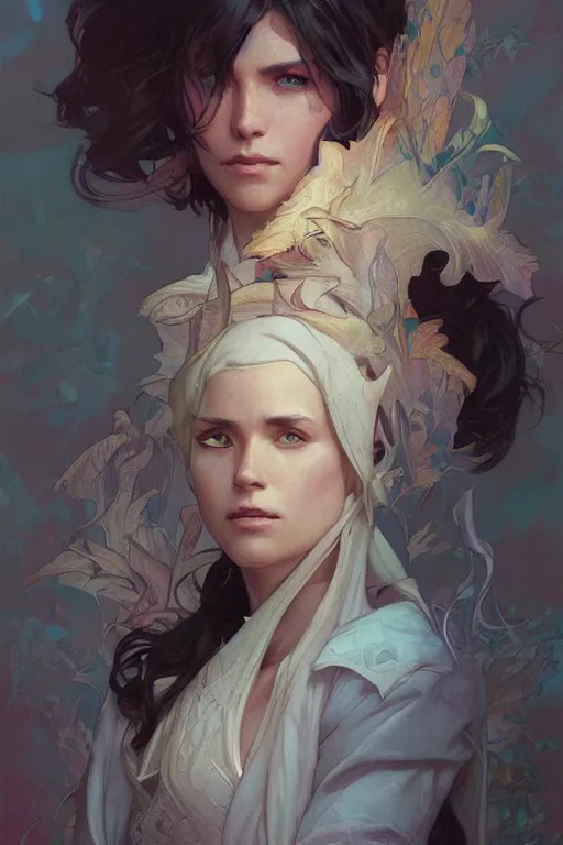 Image similar to portrait of dream walker, D&D, fantasy, highly detailed, digital painting, artstation, concept art, smooth, sharp focus, illustration, art by artgerm and greg rutkowski and alphonse mucha