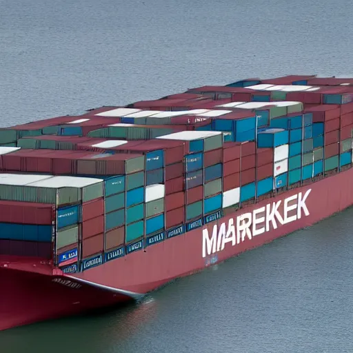 Image similar to maersk container ship,