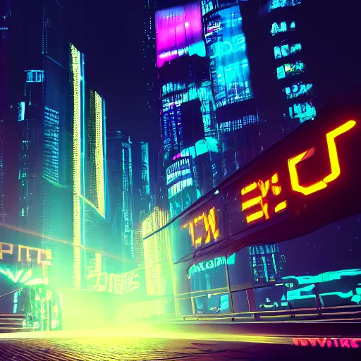 Cyberpunk Wallpaper 4K, Futuristic, Neon background