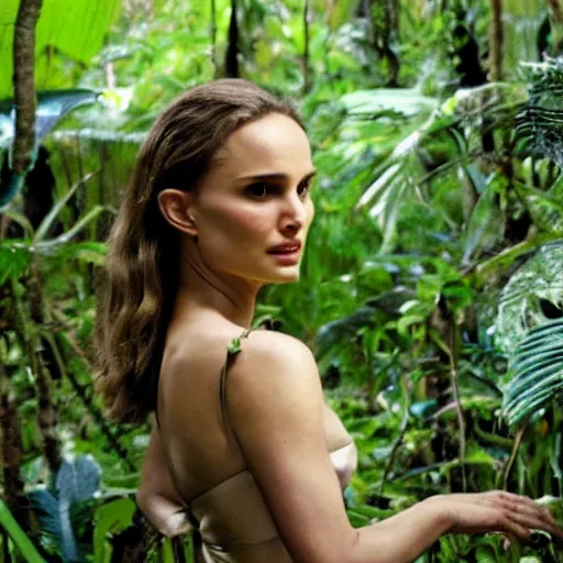 Image similar to Natalie Portman in the jungle