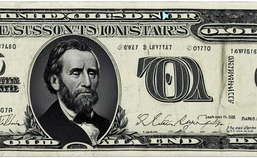 Image similar to rectangular photograph of fifty dollar u. s. currency note featuring president grant