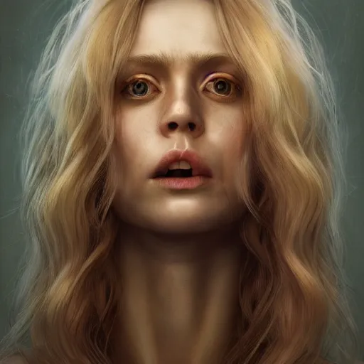 Image similar to epic action shot of beautiful swedish woman with symmetrical face stunning eyes and long blonde hair screaming having a tantrum, weta disney pixar, hi - fructose, decadent highly - detailed digital painting, golden ratio, octane render, artstation, cinematic composition, smooth, sharp focus, artgerm, mucha, loish, wlop hdr