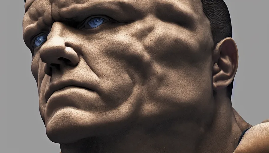 Image similar to Statue of John Cena, hyperdetailed, artstation, cgsociety, 8k