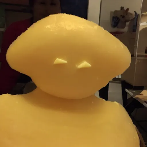 Prompt: woman made of cheese