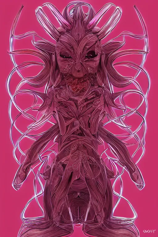 Image similar to radish humanoid, symmetrical, highly detailed, digital art, sharp focus, trending on art station, anime art style