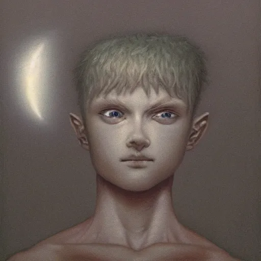 Prompt: killua zoldyck made by zdzisław beksinski, 8 k