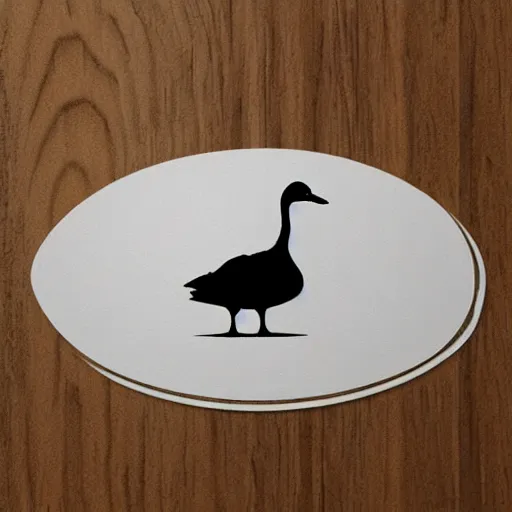 Image similar to cute goose, decal design