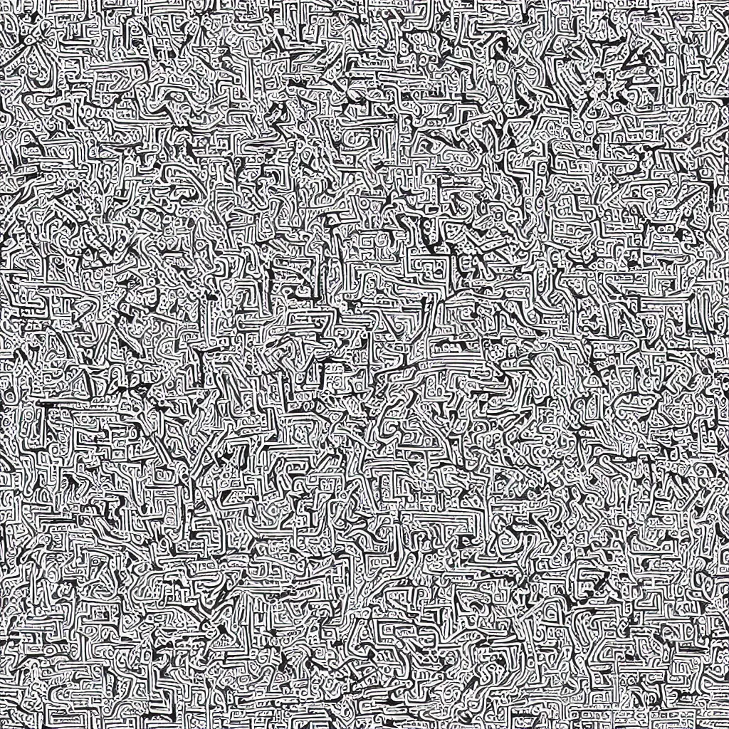 Image similar to seamless maze drawings texture art, 4k
