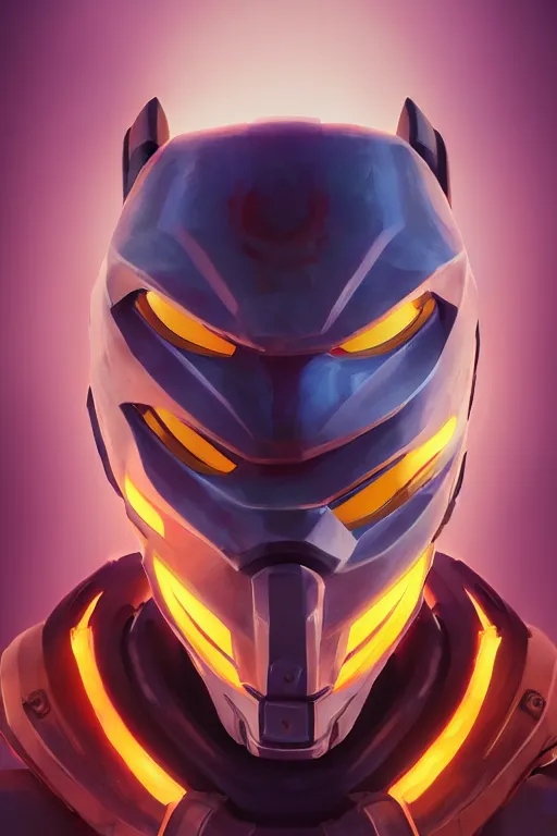 Image similar to epic mask helmet robot ninja portrait stylized as fornite style game design fanart by concept artist gervasio canda, behance hd by jesper ejsing, by rhads, makoto shinkai and lois van baarle, ilya kuvshinov, rossdraws global illumination radiating a glowing aura global illumination ray tracing hdr render in unreal engine 5