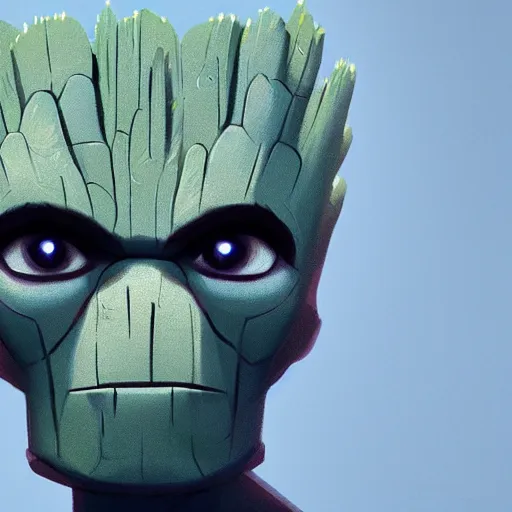 Image similar to face icon stylized minimalist groot, loftis, cory behance hd by jesper ejsing, by rhads, makoto shinkai and lois van baarle, ilya kuvshinov, rossdraws global illumination h 7 0 4