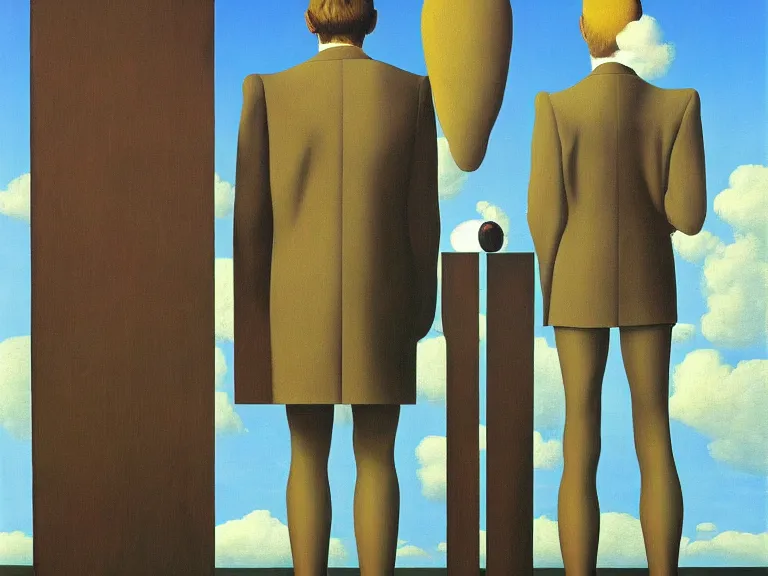 Image similar to painting with in a painting, painting by rene magritte, centered, high detail, high resolution