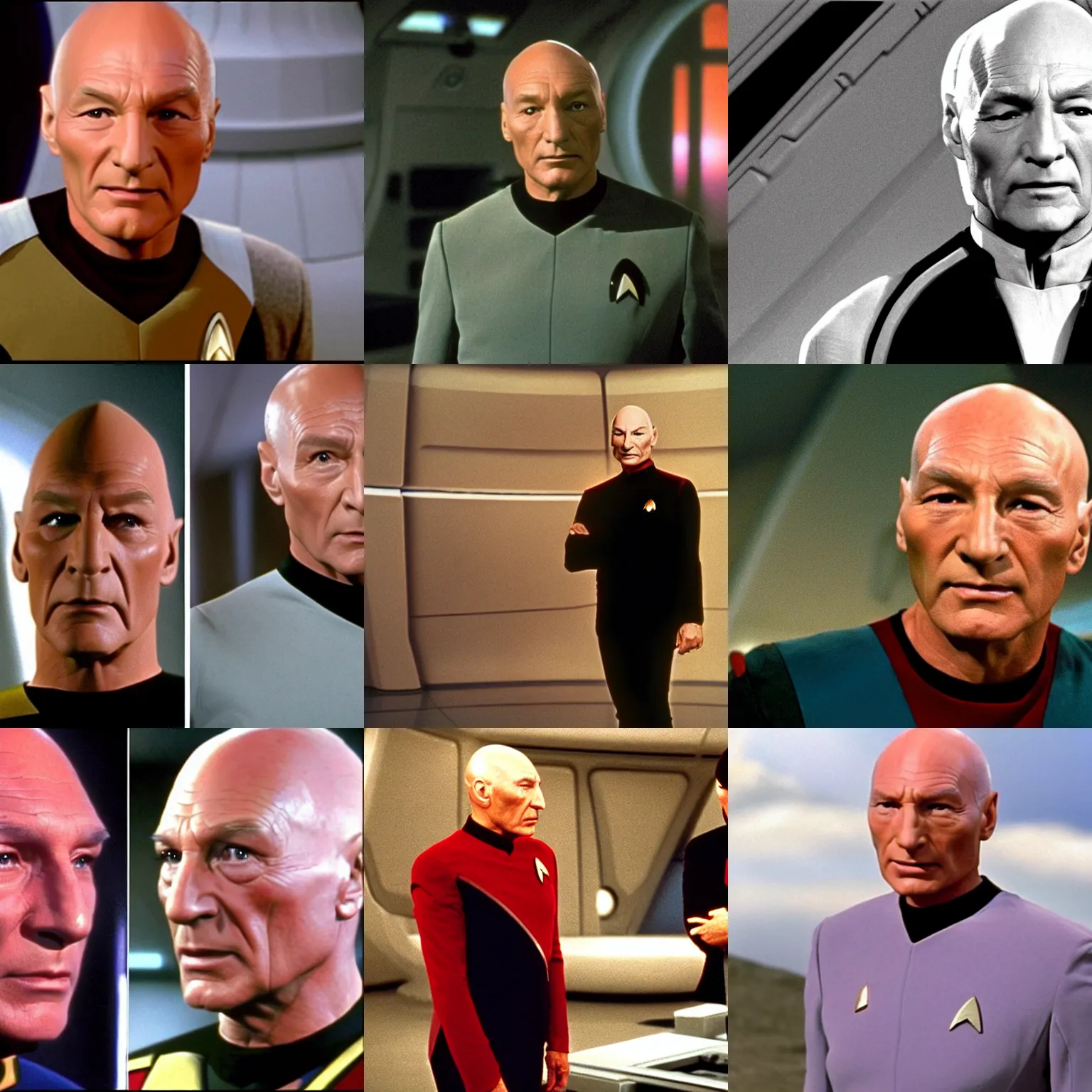 Prompt: Picard in Star Trek The Next Generation