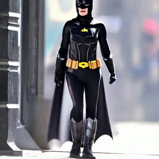 Prompt: Olivia Wilde as Batman