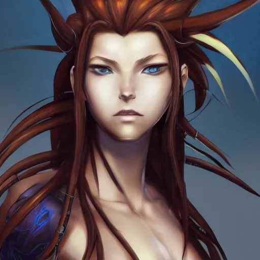 Image similar to portrait of sarah kerrigan, anime fantasy illustration by tomoyuki yamasaki, kyoto studio, madhouse, ufotable, trending on artstation