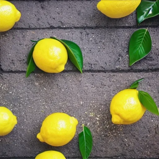 Prompt: 100 thousand lemon in the street