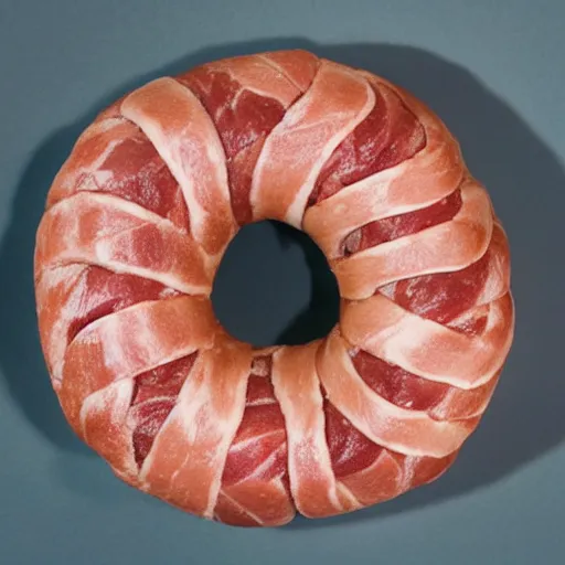 Image similar to torus made of meat