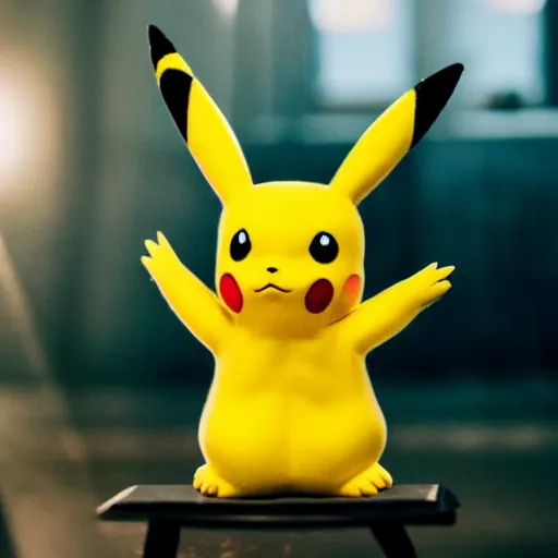 Image similar to model pikachu pikachu at a model photoshoot