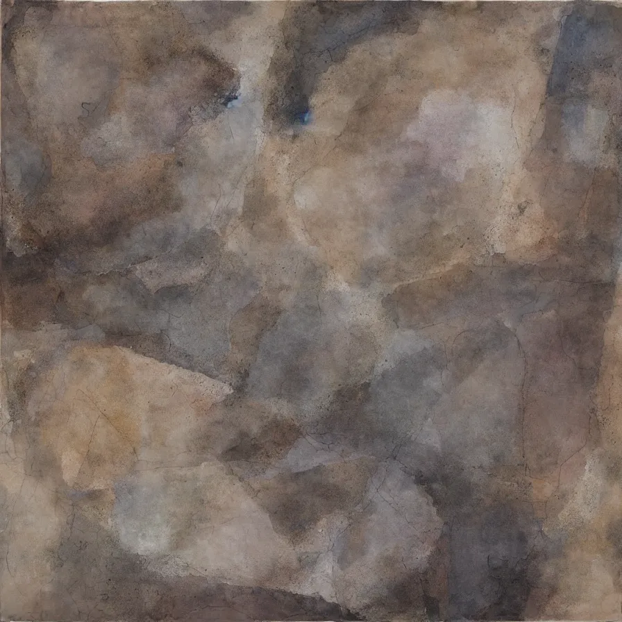 Prompt: Artwork titled 'Roads and Paths towards the Horizon' inspired by abstract photographers such as Aaron Siskind, using earth-tone color palette.