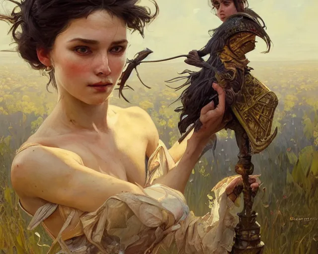 Prompt: photography of denis sarazhin, deep focus, d & d, fantasy, intricate, elegant, highly detailed, digital painting, artstation, concept art, matte, sharp focus, illustration, hearthstone, art by artgerm and greg rutkowski and alphonse mucha