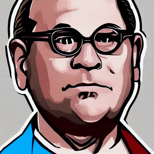 Prompt: george costanza, by teeturtle. com