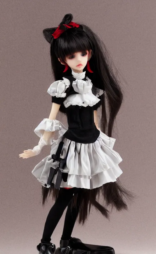 Image similar to dollfie in Sleeveless turtleneck baroque dress