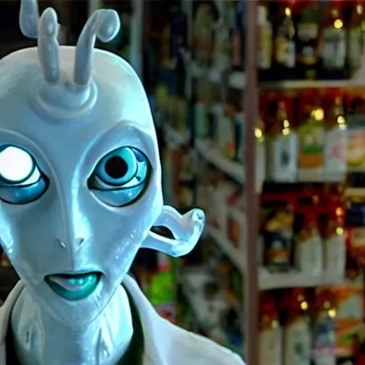 Image similar to pan's labyrinth enraged convenience store robo - cashier