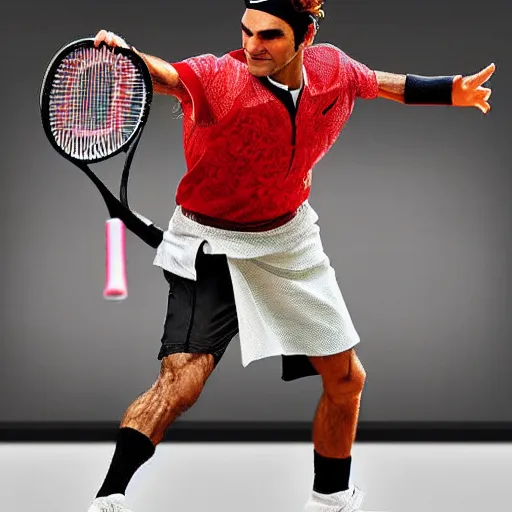 Image similar to Roger Federer in Samurai costume, intricate details, hyper realistic, soft lighting, epic