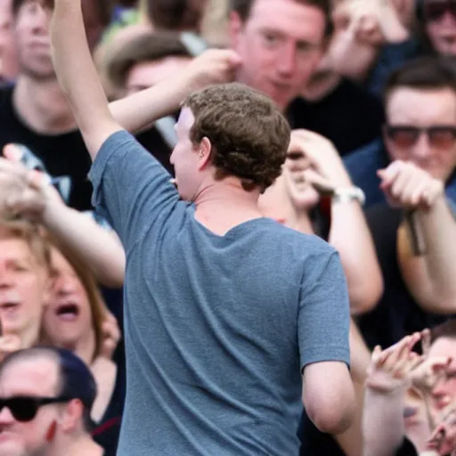 Prompt: Mark Zuckerberg as an overweight British hooligan