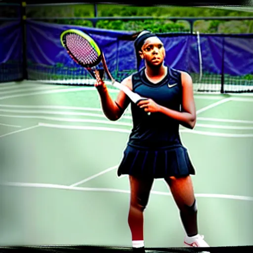 Image similar to ray lewis coaching high school girls tennis, promotional photograph